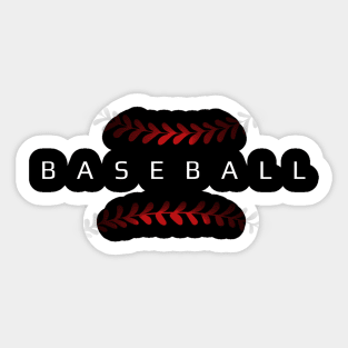Baseball Ball Lace Sticker